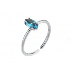 Bague ajustable Oz bleu...